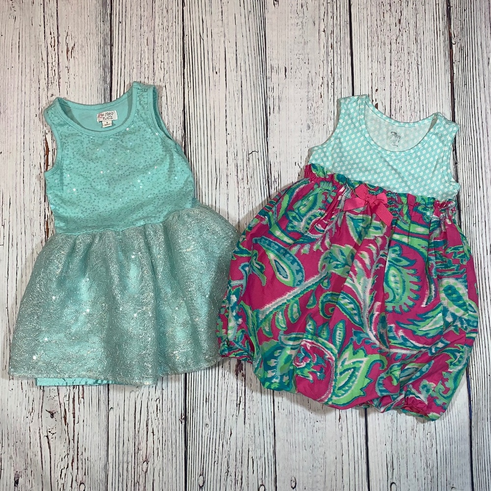 Girls Mint Sundresses Sets